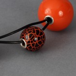 Collier Cracky « Kaori » Orange