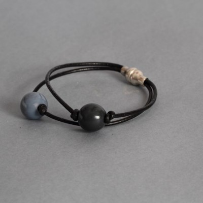 Bracelet  Gris et Bleu