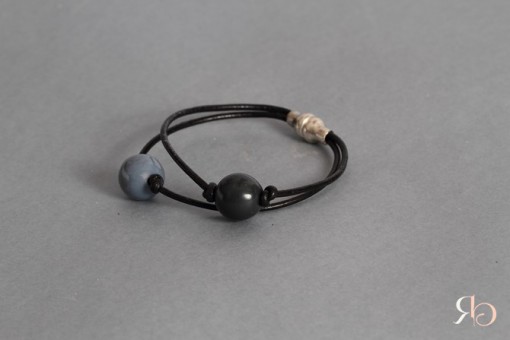 Bracelet  Gris et Bleu