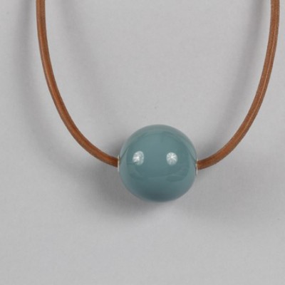 Collier Kimiko pastel bleu cérulé