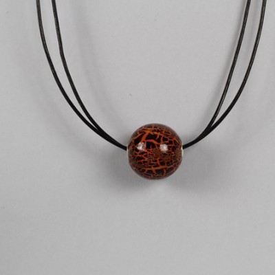 Collier craky kimiko orange