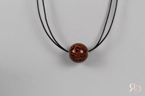 Collier craky kimiko orange