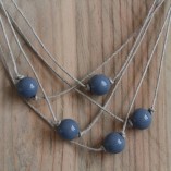 Collier en lin 5 fils