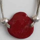 Collier « Kagami » Bordeaux