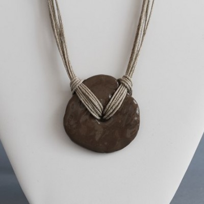 Collier Minéral en lin