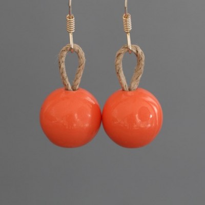 Boucles d' Oreilles Corail