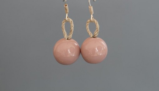 Boucles d'Oreilles Vieux Rose