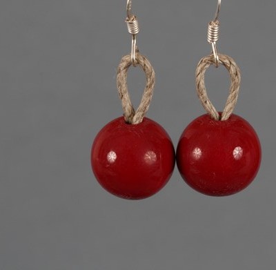 Boucles d'oreilles Rouge