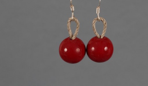 Boucles d'oreilles Rouge