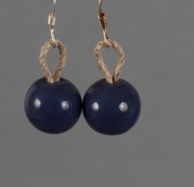 Boucles d'oreilles Bleu Marine