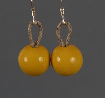 Boucles d'oreilles Jaune Safran