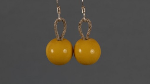 Boucles d'oreilles Jaune Safran